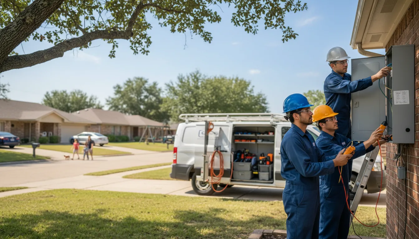 Certified electrician providing emergency electrical services in Ferguson, IA